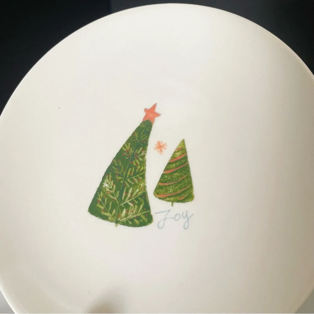 SET of 4 Holiday Appetizer Plates by Pier 1